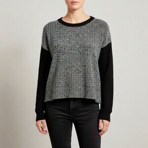 Madewell Sweater Womens S Colorblock Pullover Chronicle Texture Academia Hipster